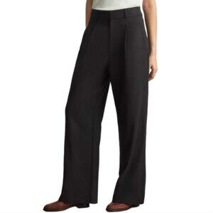 Everlane The Way High Drape Pant Womens 6 Short 6S Black
